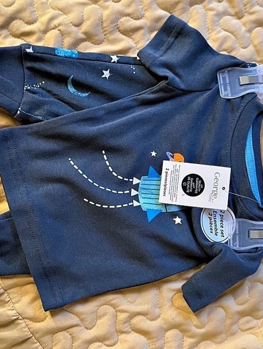 George Baby Matching Set in Blue NWT